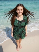 Купальник-платье слитный большой размер