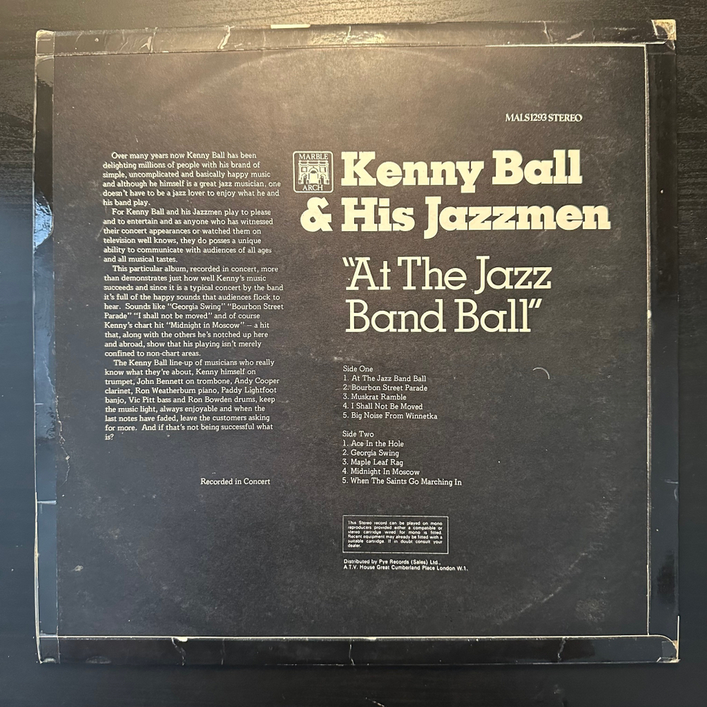 Kenny Ball & His Jazzmen - At The Jazz Band Ball (Англия 1970г.)