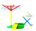 Игровой набор Золушка №3 (тазик, стир. и глад. доска, утюг, сушилка,плечики,прищепки) (Совтехcтром)