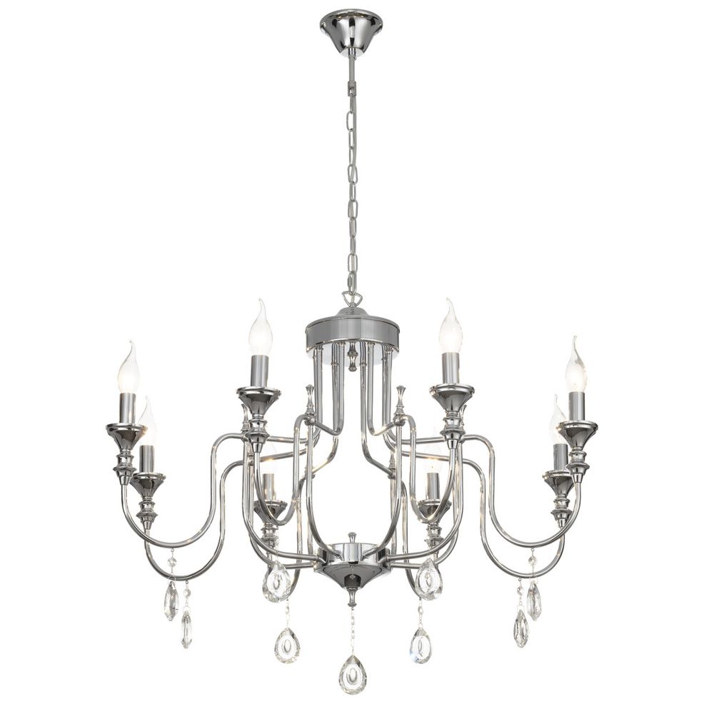 Citilux Рига CL437181 Люстра подвесная Хром