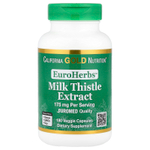 California Gold Nutrition, EuroHerbs, экстракт расторопши, качество Euromed, 175 мг, 180 растительных капсул