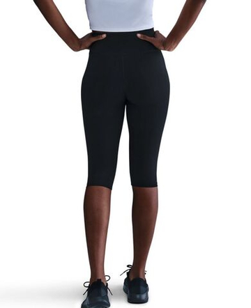 Женские леггинсы Nike One Upper Calf Length Tight - black/white