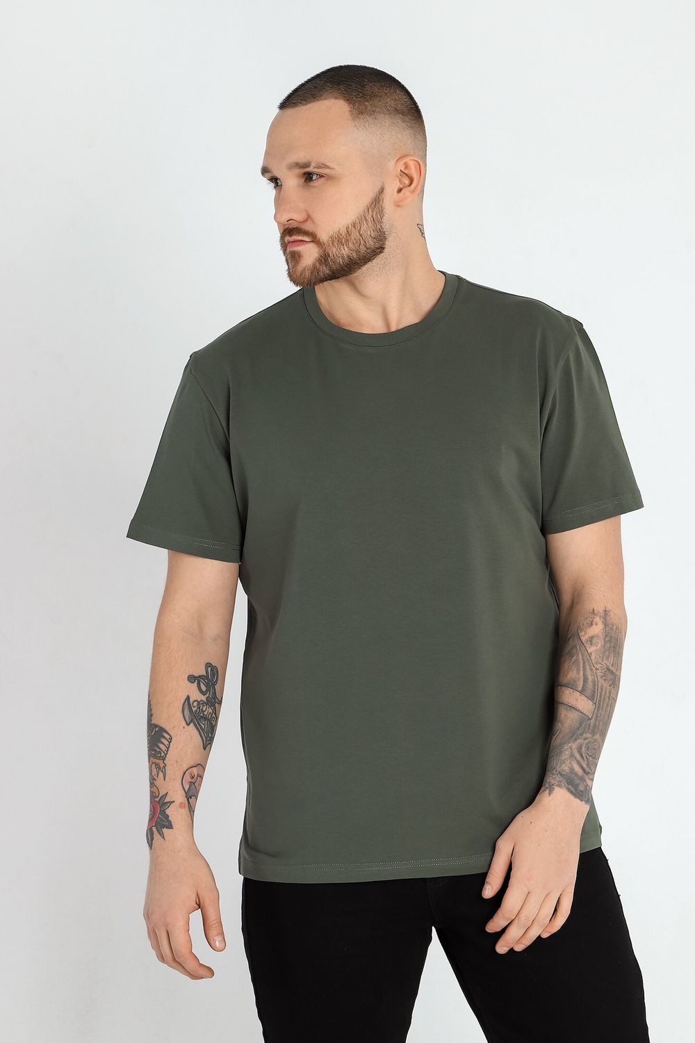 Фуфайка (футболка) мужская Клаб-1У Виотекс ХАКИ