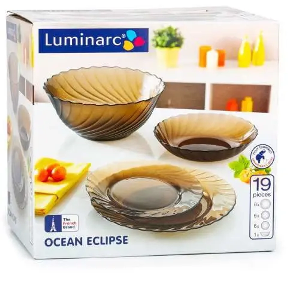 Набор столовой посуды 19 предметов «Океан эклипс» L5108