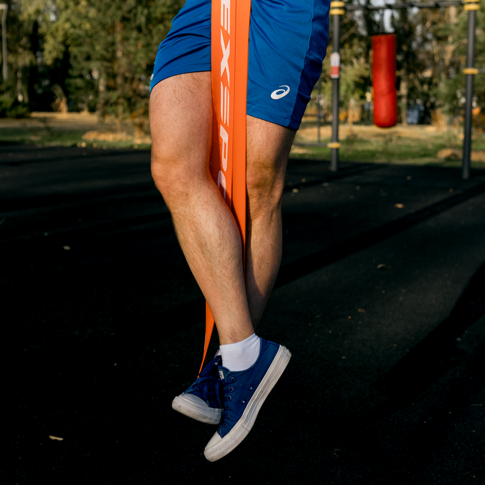 ITEX SPORT силовая лента, эспандер ленточный оранжевый (сопротивление 40-110 кг), оптом