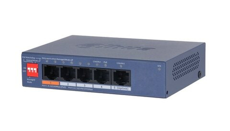 Сетевой PoE коммутатор Dahua Dahua DH-CS4005-4ET1GT-60