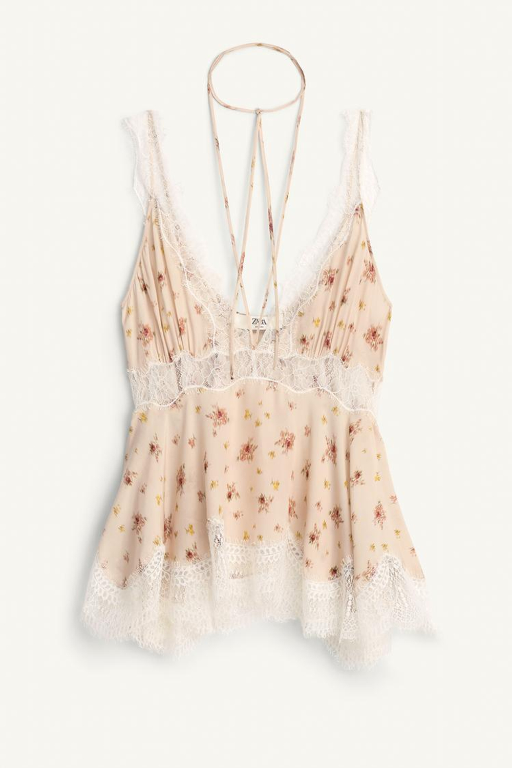 ZARA ТОП С ПРИНТОМ, РАЗНОЦВЕТНЫЙ