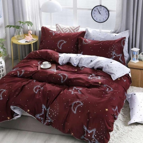 2-спальное постельное белье из сатина Праздничная ночь