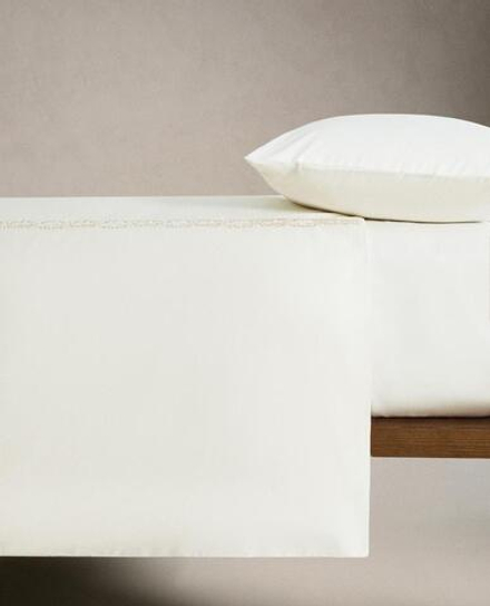 ZARA HOME ПОДОДЕЯЛЬНИК С ВЫШИВКОЙ, ЗОЛОТОЙ