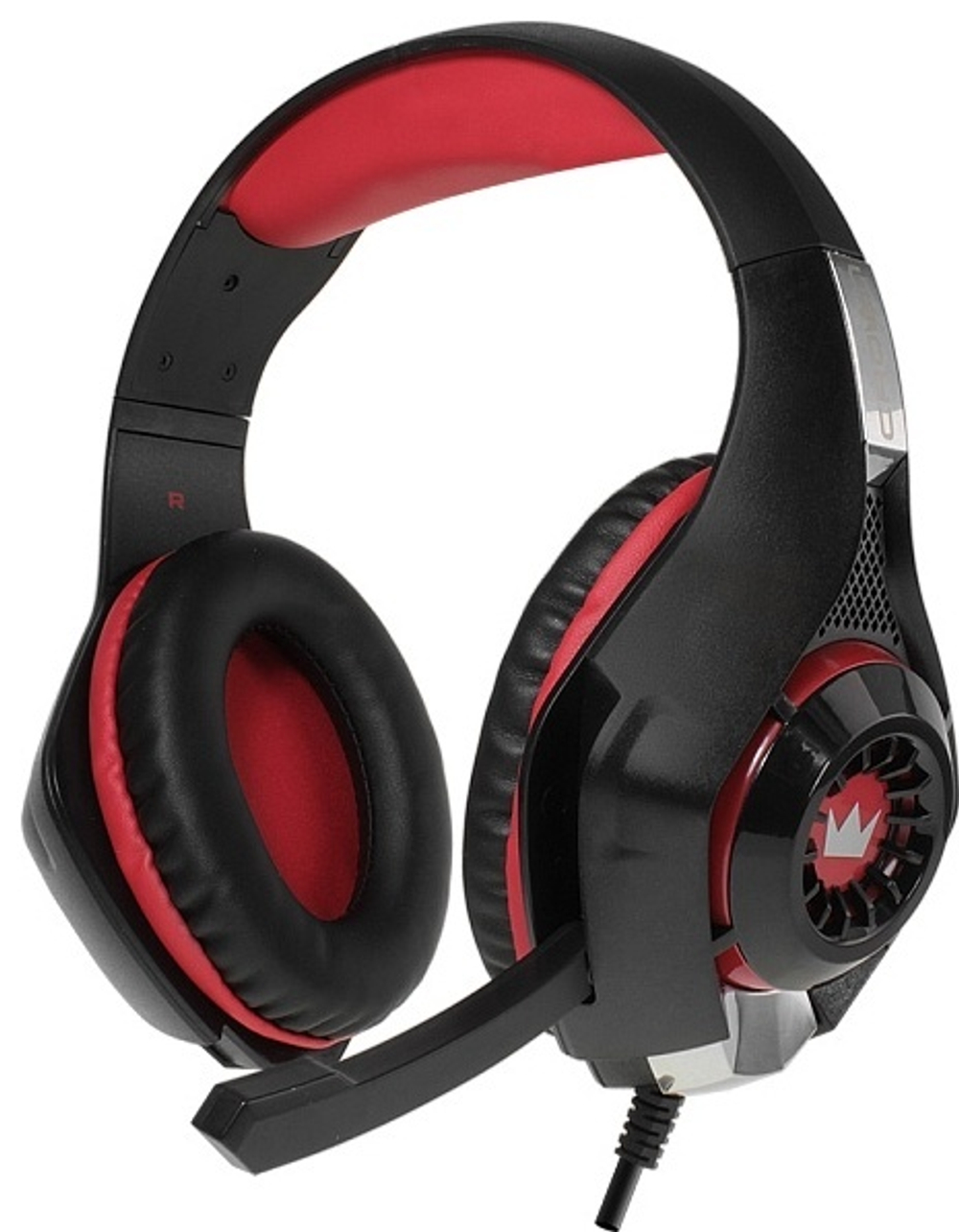 Наушники CROWN CMGH-102T черный-красный