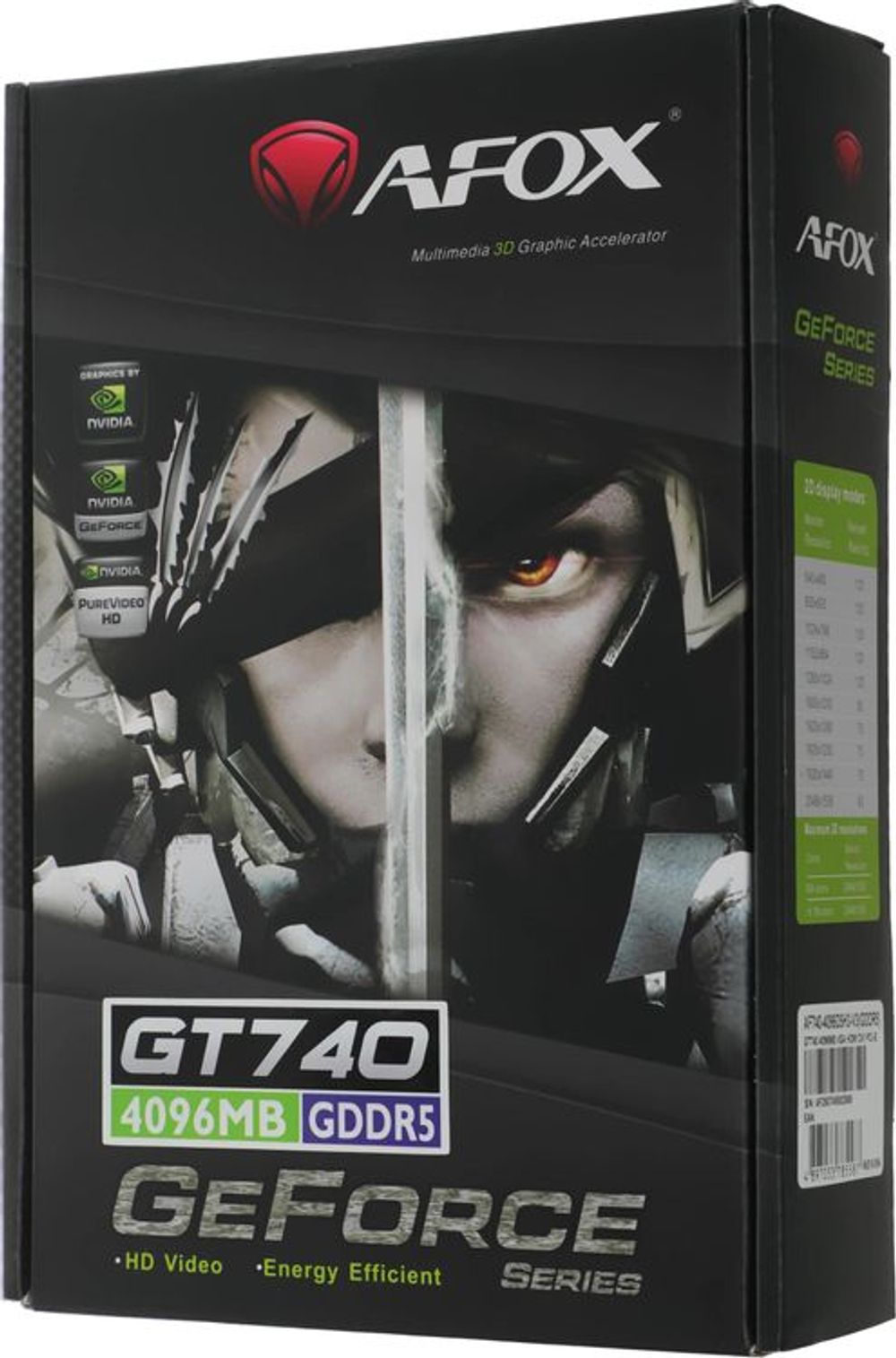 Видеокарта AFOX NVIDIA  GeForce GT 740 AF740-4096D5H3-V3 4ГБ GDDR5, Ret