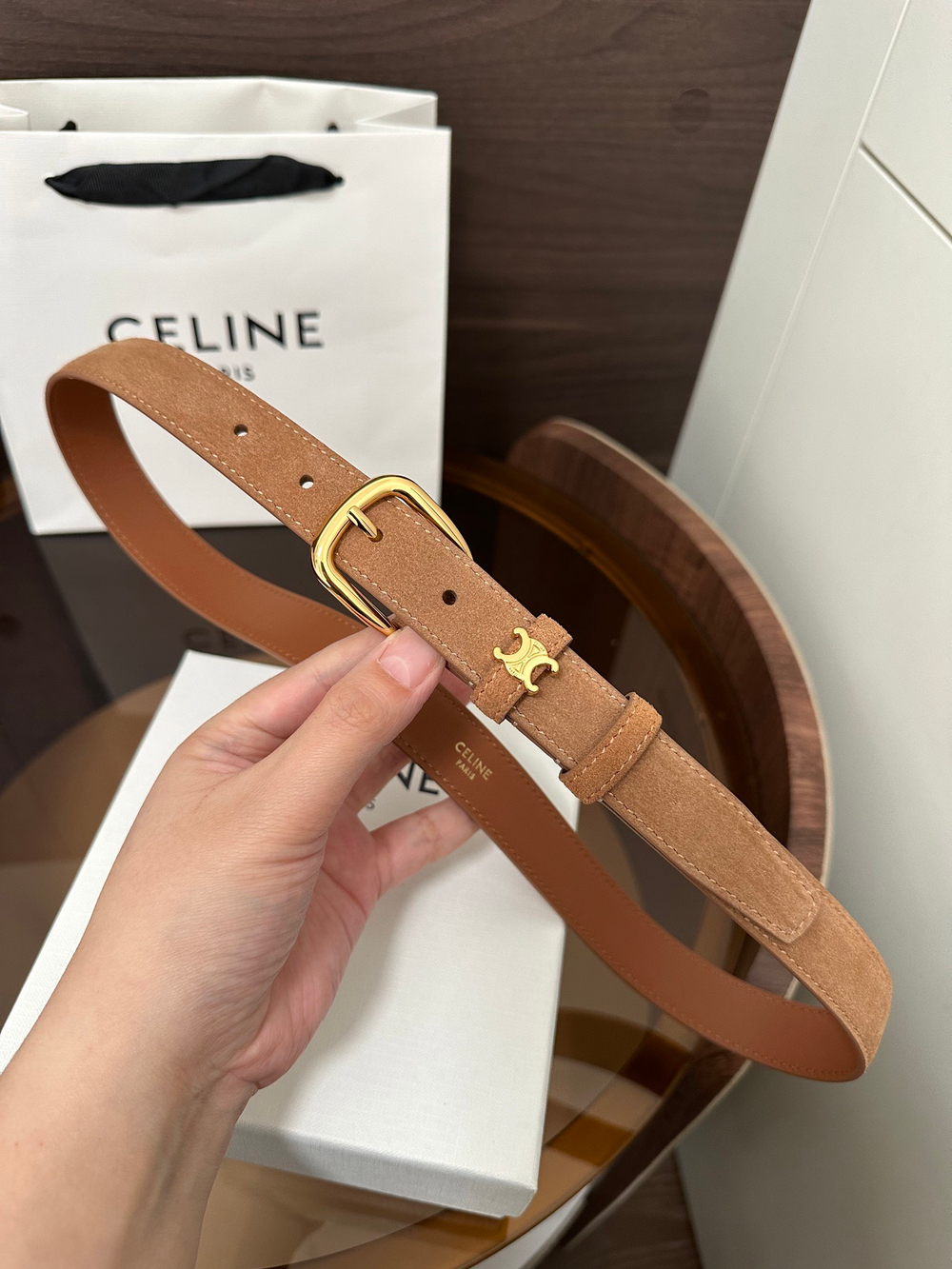 Ремень VIVIENNE замшевый