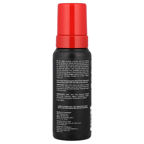 CHI for Dogs, дезодорирующая пенка для собак, не смываемая, 237 мл (8 жидк. унций)