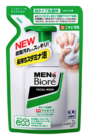 Kao Mens Biore Мужская пенка для умывания и бритья с антибактериальным эффектом с ароматом цитрусовых, см/б 130 мл.