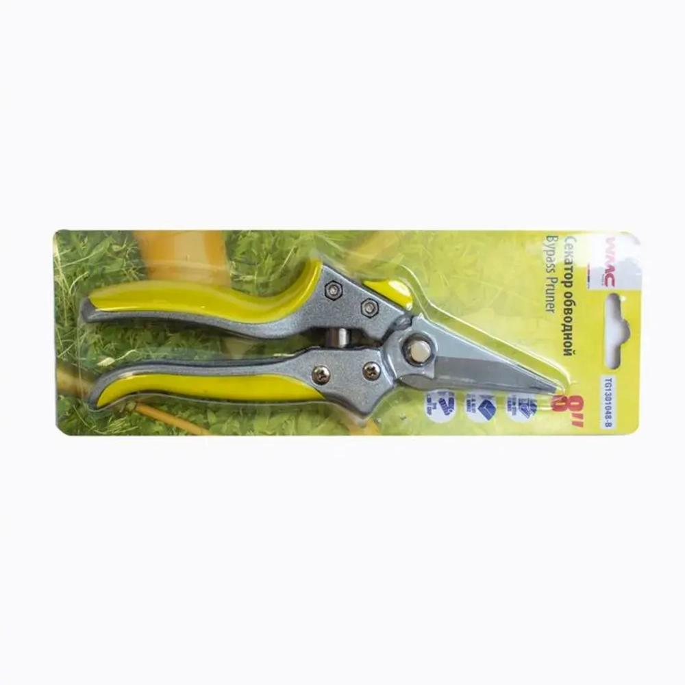 Секатор садовый с верхней фиксацией (L-200мм),в блистере WMC TOOLS WMC-TG1301048-B