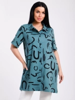 Туника-рубашка хлопок большие размеры