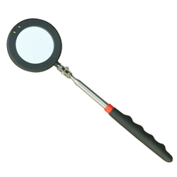 WDK-65452 Смотровое круглое зеркало на телескопической рукоятке, светодиодная подсветка, 280-265 мм