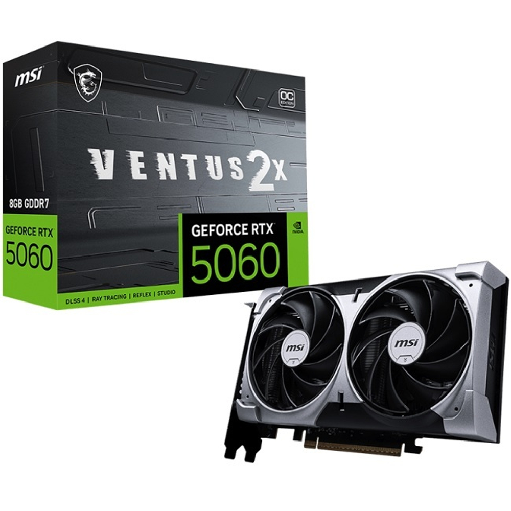 Видеокарта MSI GeForce RTX 5060 VENTUS 2X OC 8GB (G5060-8V2C)