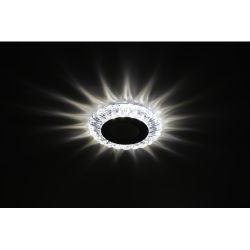 DK LED 16 SL/WH Светильник ЭРА светодиодный круглый белая подсветка 3+3W прозрачный/белый | Встраиваемые LED светильники