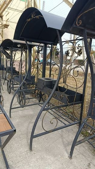 Мангал лоза большой с крышей ПЛИТА мк043 КАП