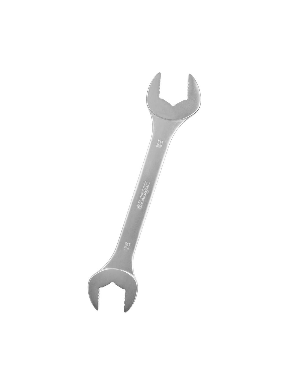 Рожковый ключ 30x32мм Inforce, Сталь Cr-V, профессиональный, 06-05-68