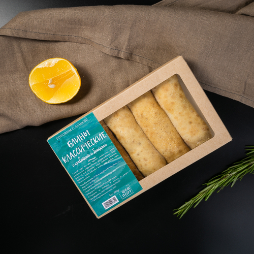 Блины классические с креветкой и брокколи 400 гр