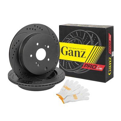 Диск тормозной GANZ задний перфорированный PRO-Line с покрытием (комплект - 2 шт) SUZUKI Grand Vitara 05 Арт.: GIJ06075S