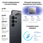 6.9" Смартфон Samsung Galaxy S26 Ultra 12/512Gb,  SM-S948B,  NFC,  AMOLED,  120Гц,  5000мAч,  черный