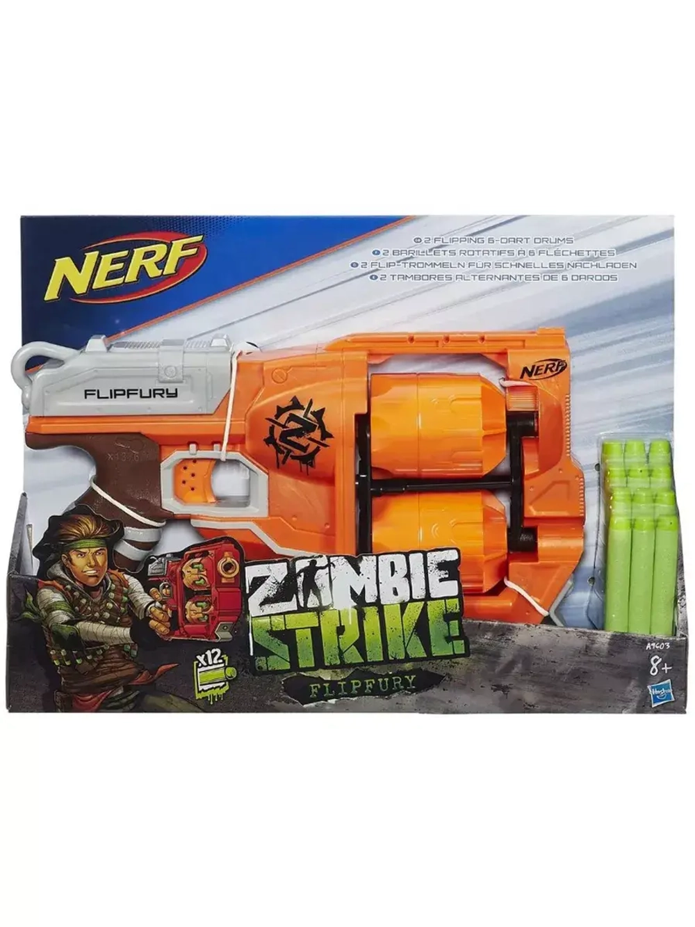 Бластер Нерф Зомби Страйк Zombie Strike Переворот A9603