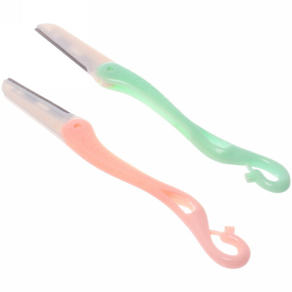 Корректор безопасный для бровей 2шт на блистере «Beauty Room», цвет розовый и зеленый