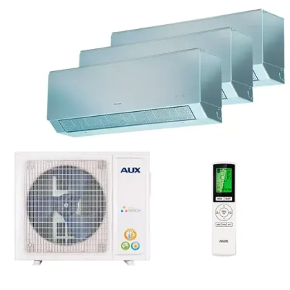 Мульти сплит система AUX на 3 комнаты (20+20+20 кв.м.) Comfort Silver