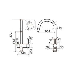 Кухонный смеситель Omoikiri Yamada-LG латунь/светлое золото