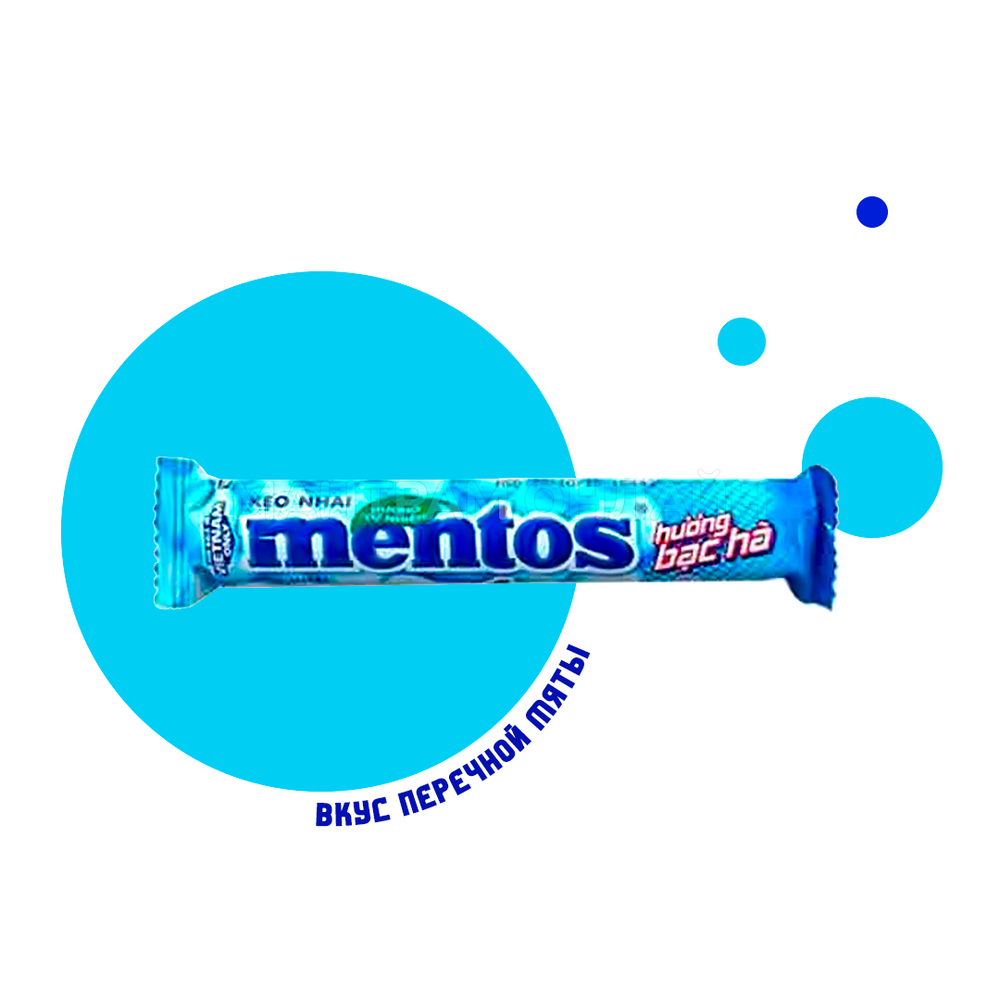 Жевательные конфеты Mentos Peppermint 29,7 г