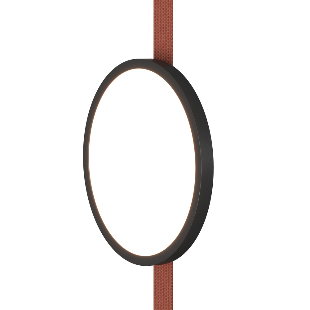 DK5567-BK Cветильник для трека-ремня Belty, серия Flow, со светодиодом, D168*H29.5мм, 48V DC, 10W, RA90, 120°, 3000K, IP20, черный, алюминий