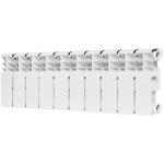 Радиатор биметаллический ROMMER Plus Bm 200 - 10 секций (подключение боковое, цвет белый)