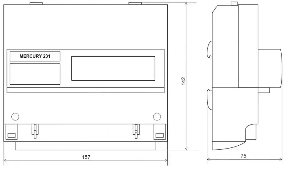 Счетчик электроэнергии трехфазный однотарифный INCOTEX Меркурий 231 AM-01 5(60) А без привязки к региону