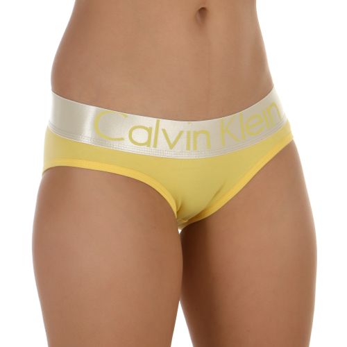 Женские трусы слипы желтые Calvin Klein