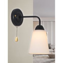 Бра светильник Rivoli Jodie 9190-401 настенный 1 х Е27 60 Вт модерн с выключателем | Rivoli