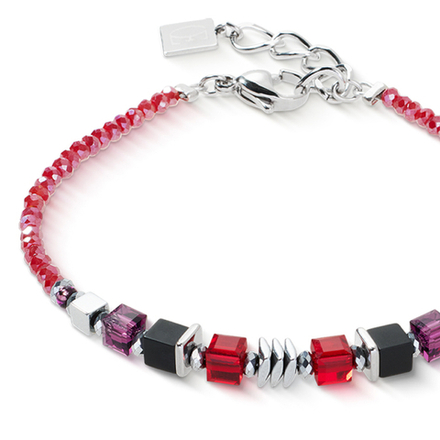 Браслет Coeur de Lion Red-Silver 3044/30-0317