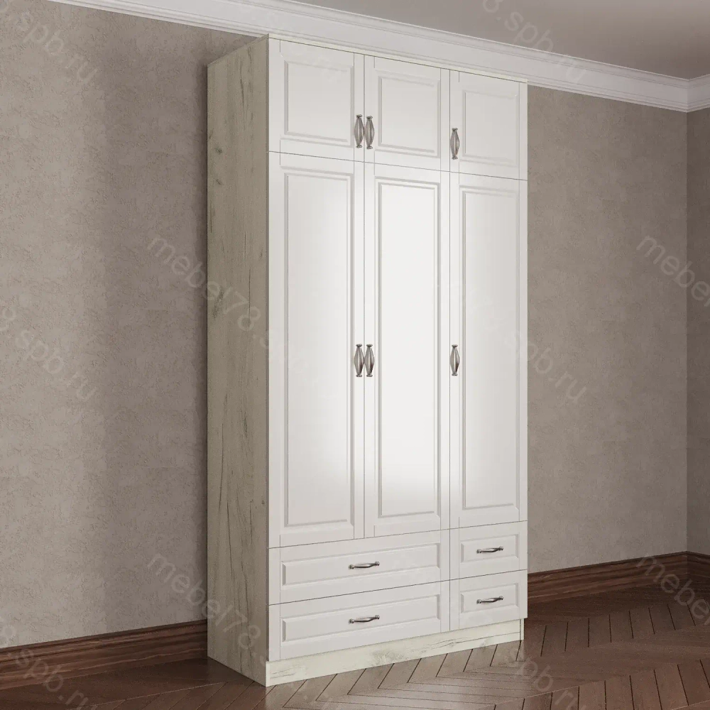 Шкаф распашной с антресолью 3/6