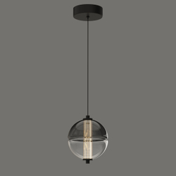 Подвесной светильник MD24022079-1A black/smoky