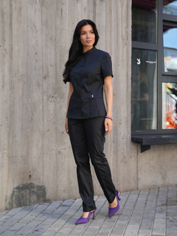 Костюм медицинский женский | Бл-334+Б-110 клеон премиум