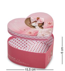 WG-69/1-A Коробка подарочная «Сердце» цв.розовый