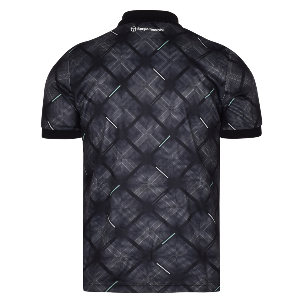 Мужское теннисное поло Sergio Tacchini Nonsentric Polo - black