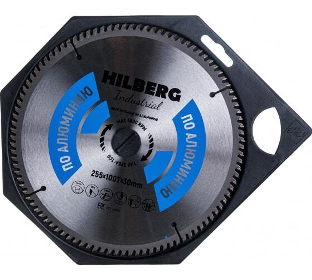 Диск пильный Hilberg Industrial Алюминий 255*30*100Т HA255