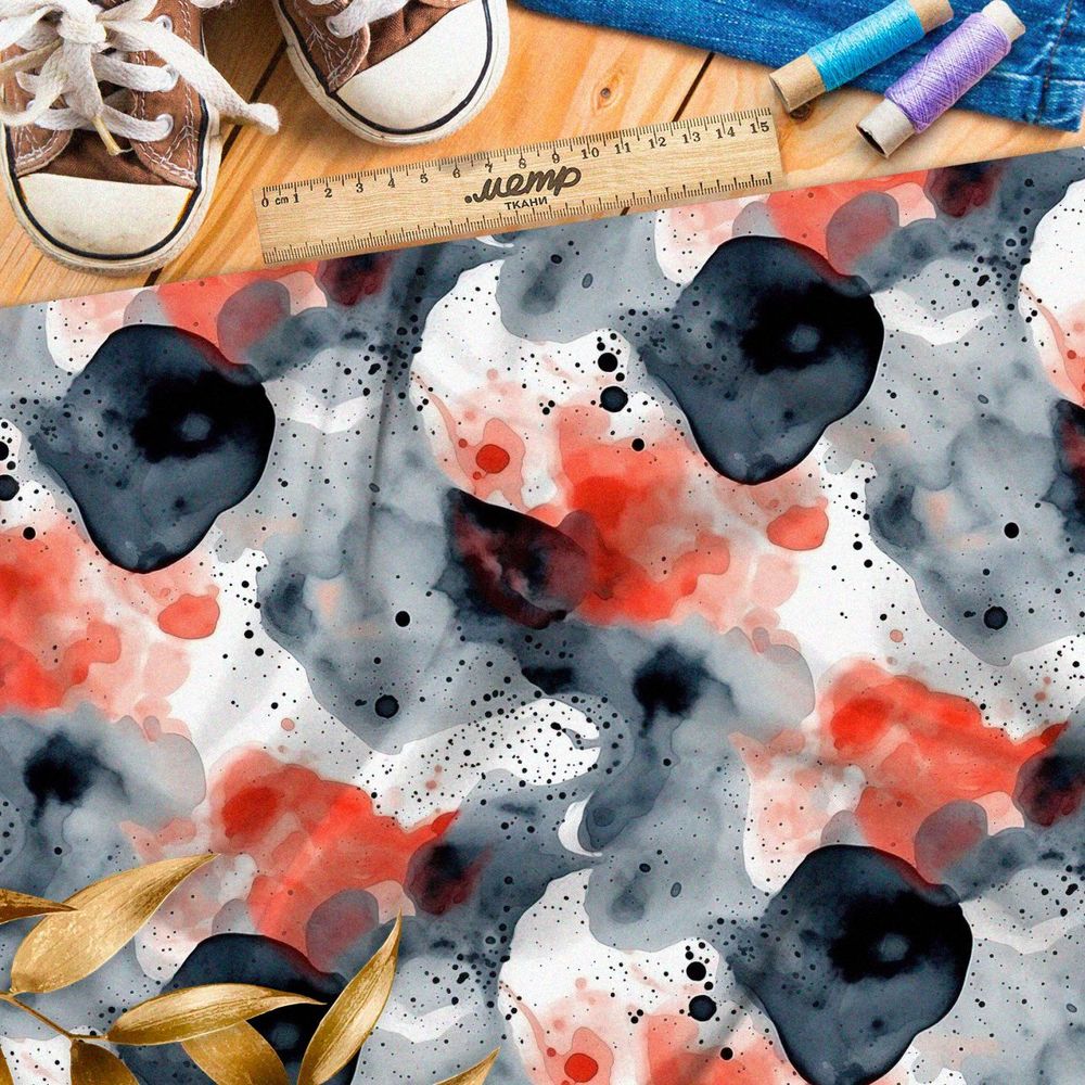 Ткань премиум шифон туманные иллюзии