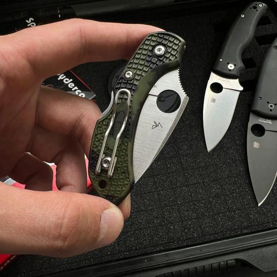 Складной нож Spyderco Dragonfly 28ZFPGR2 c клинком из стали VG-10, рукоять FRN