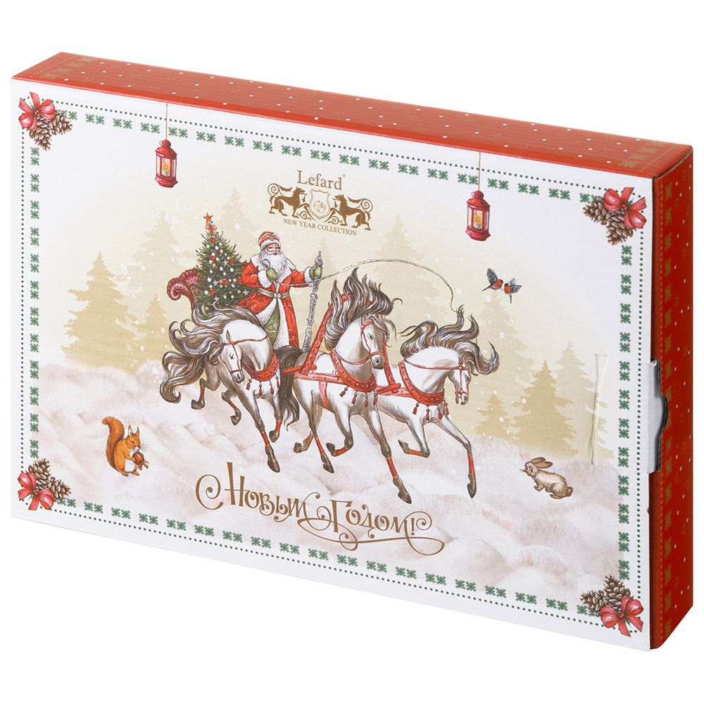 БЛЮДО LEFARD "ТРОЙКА" ПРЯМОУГ. 25*16*3 СМ КРАСНОЕ (КОР=12ШТ.)