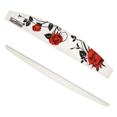 Пилка SunShine WHITE луна дизайн Цветы 120/240*