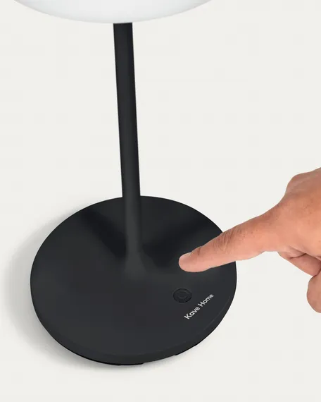 Dinesh Настольная лампа для улицы из черного металла